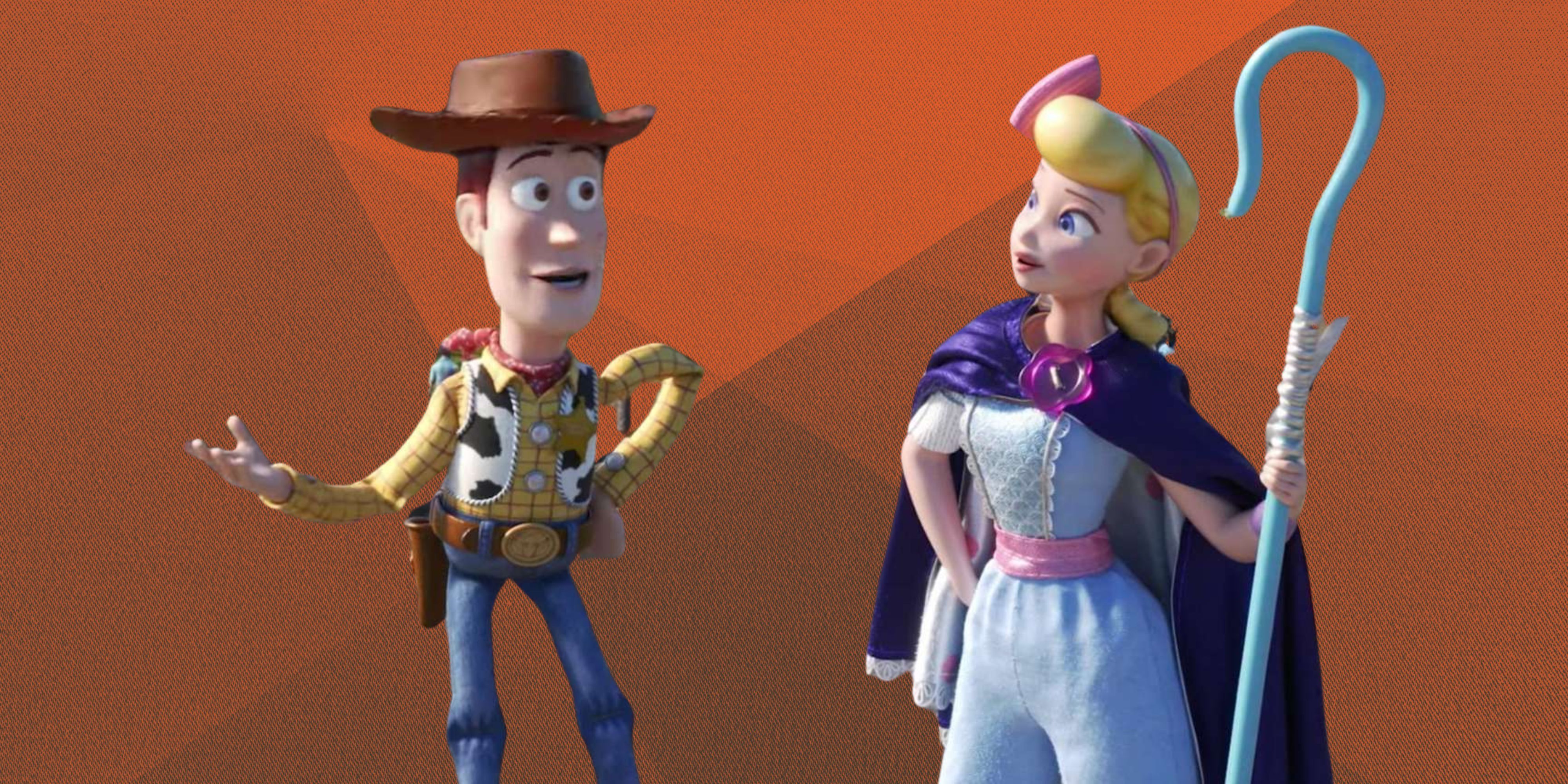 Woody ad Bo Peep in Toy Story 4