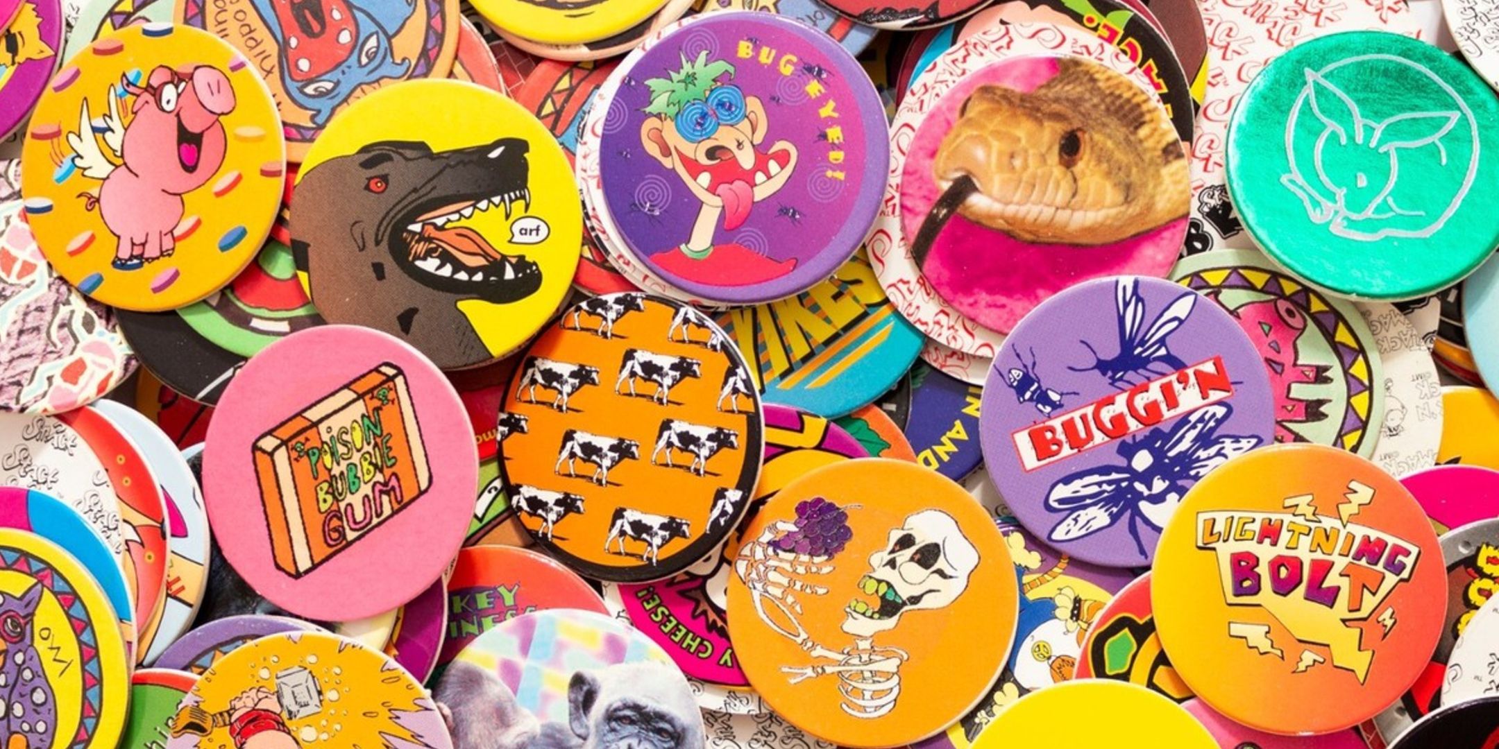 A collection of Pogs from the 90s.