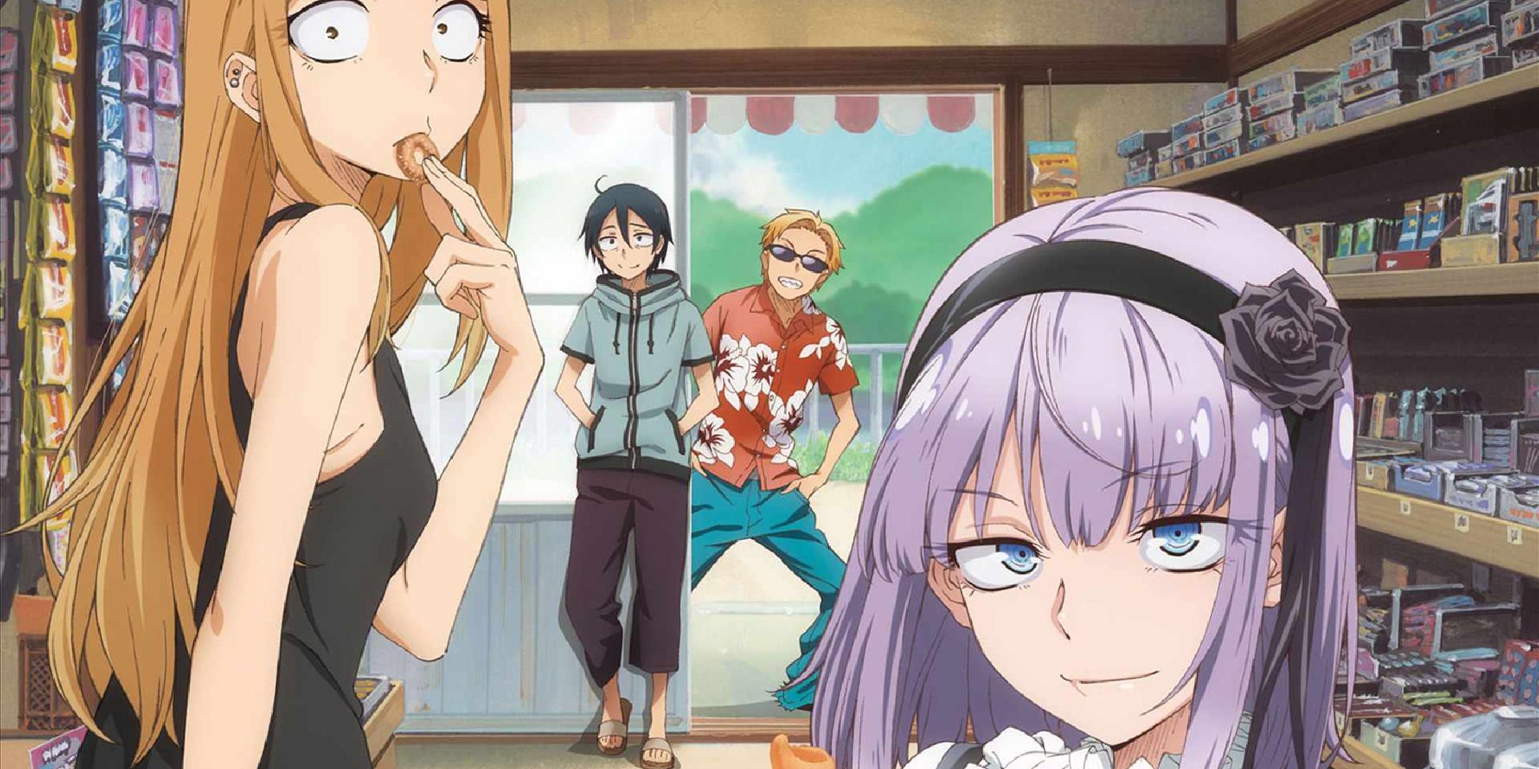 A group of characters from Dagashi Kashi.