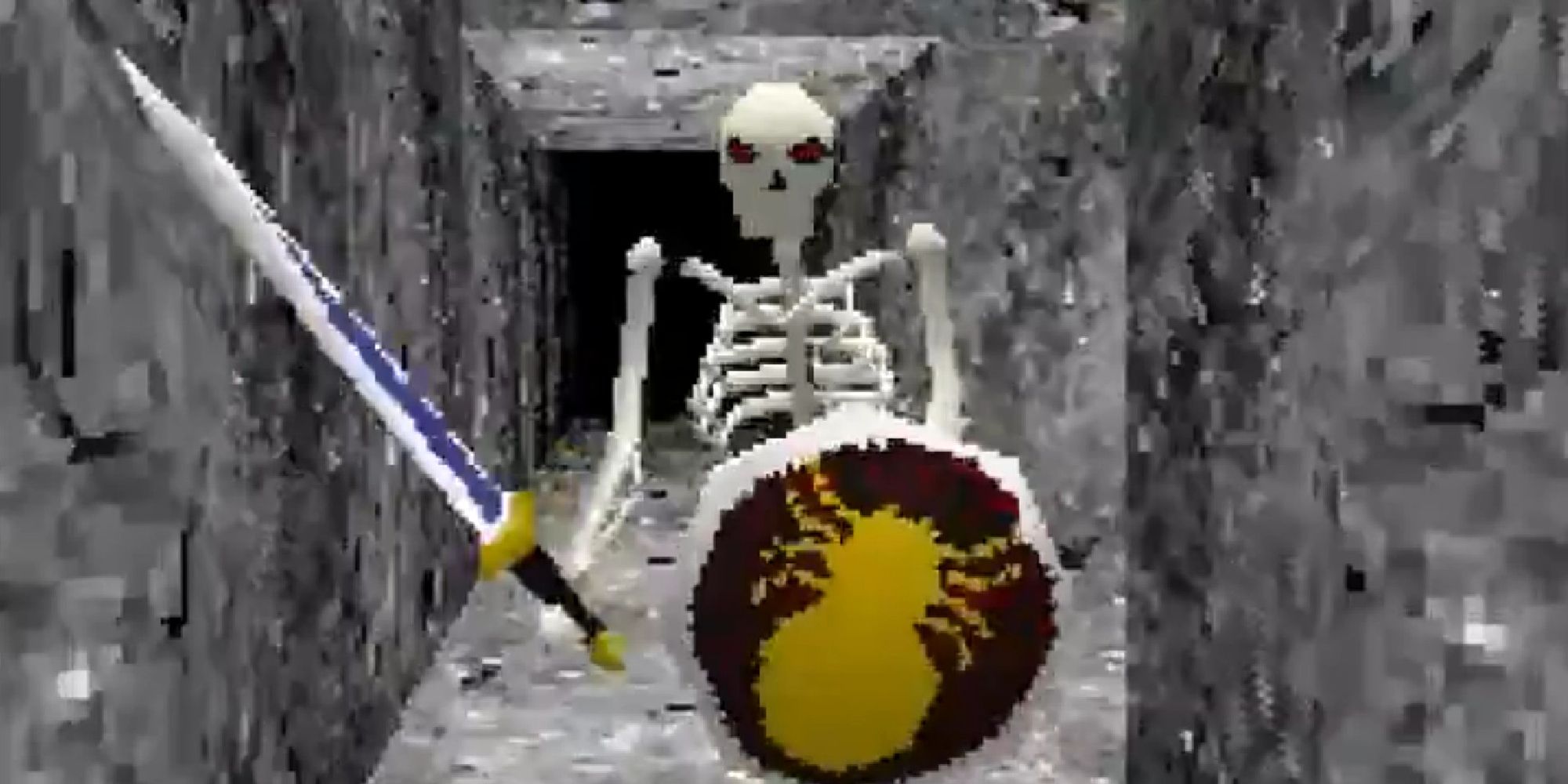 A skeleton warrior in King's Field.