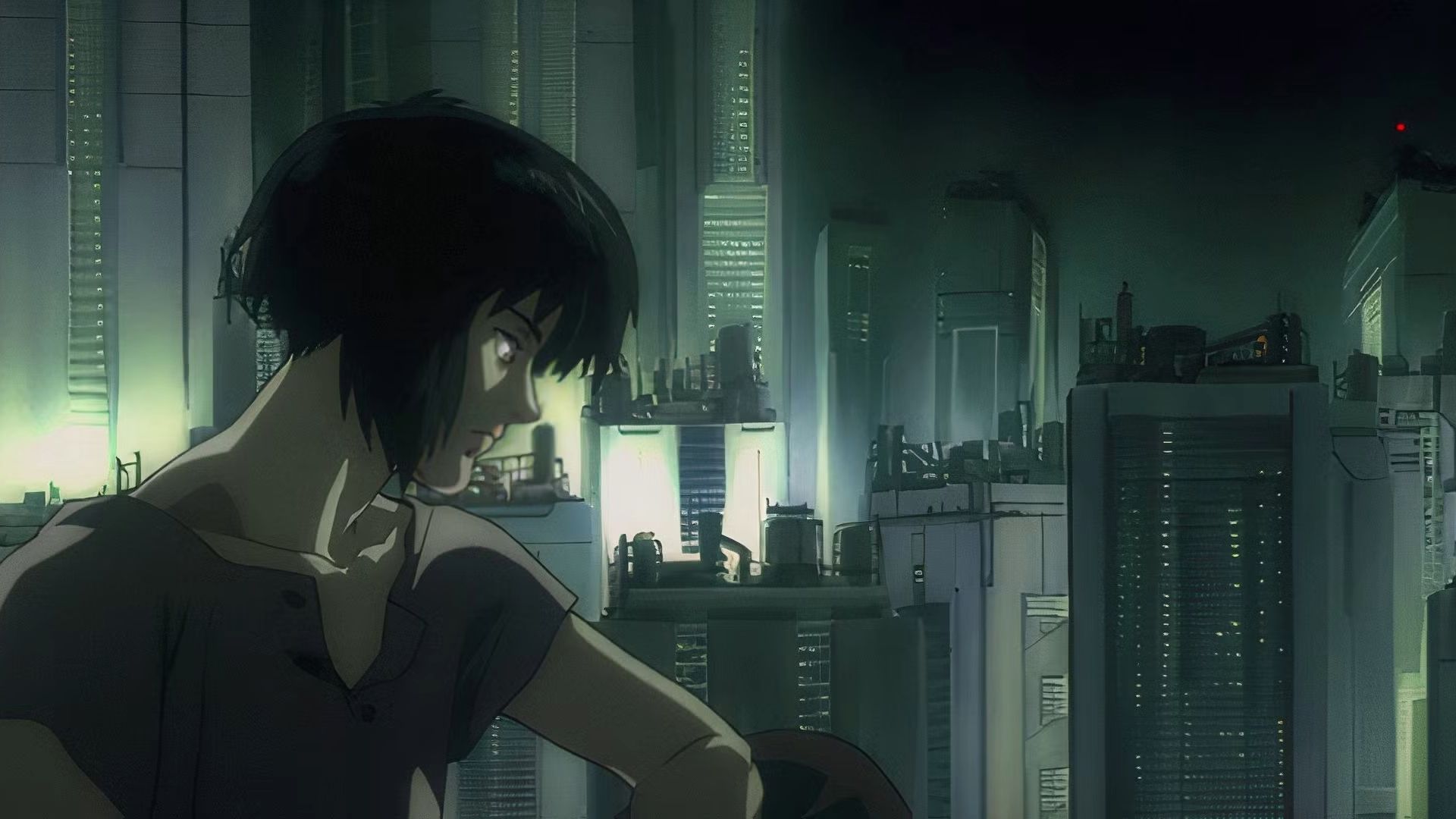 Motoko Kusanagi in Ghost In The Shell.