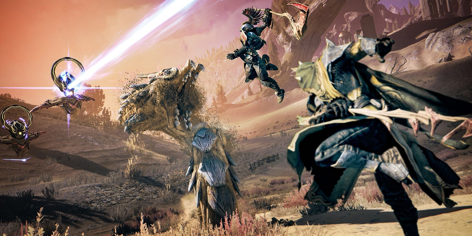 Atlas Fallen: Reign Of Sand - Co-op action against a large army of sand demons.