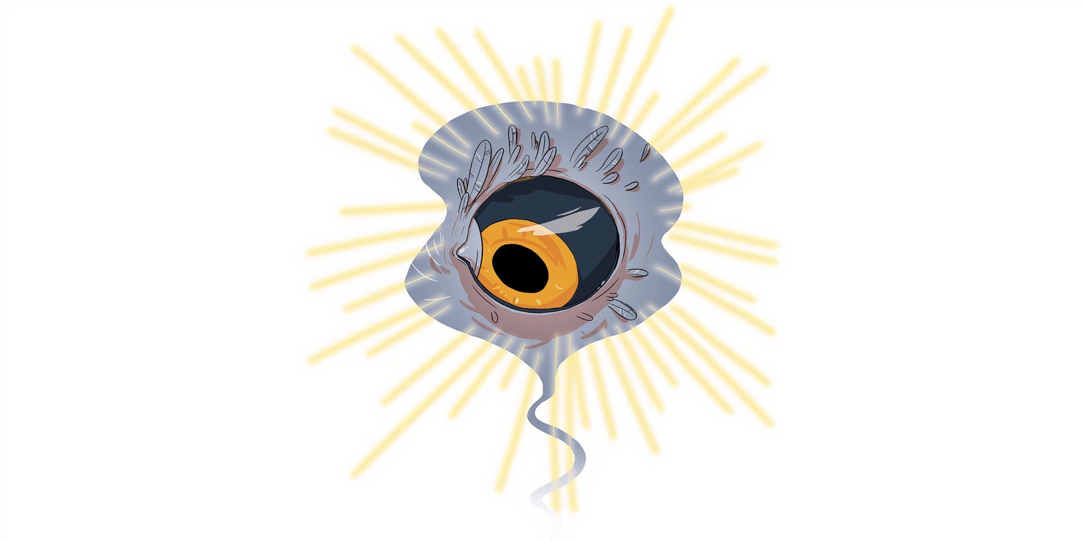A floating Arcane Eye in the Humblewood DND setting. 