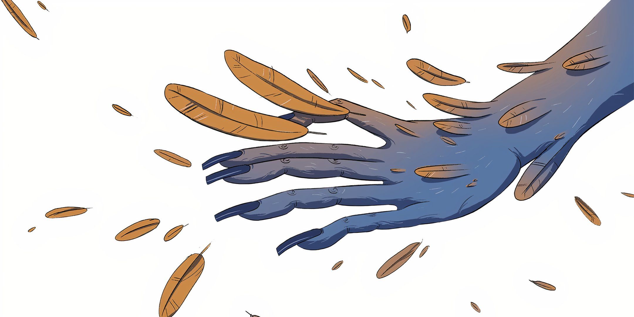The feathered reach spell being cast in the Humblewood campaign setting in DND.