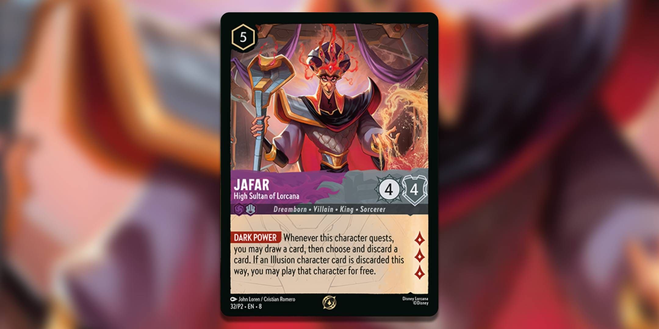 Jafar Lorcana Set Champ Promo