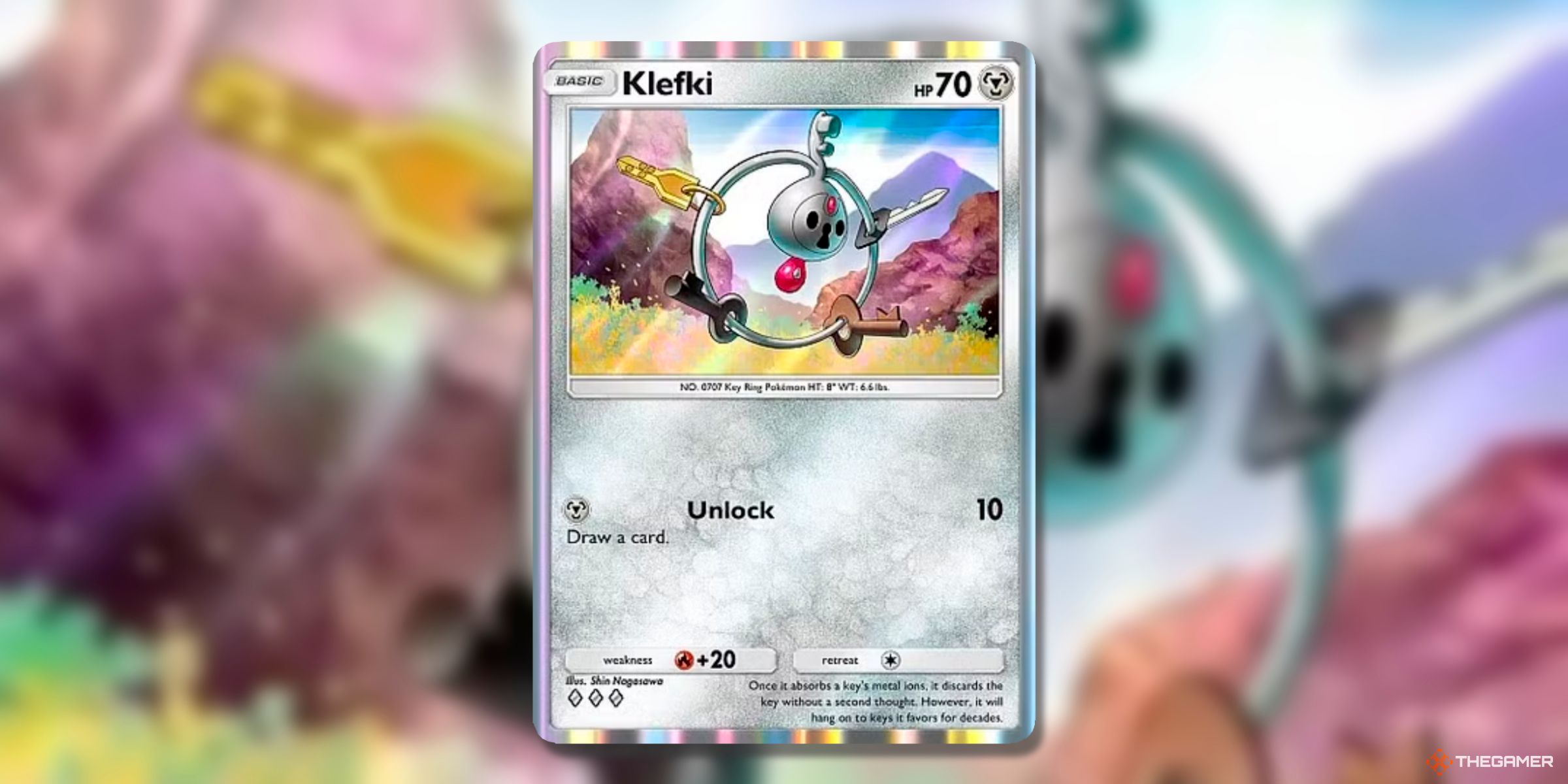 Klefki (A3-121) Card From The Expansion Celestial Guardians Of Pokemon TCG Pocket.