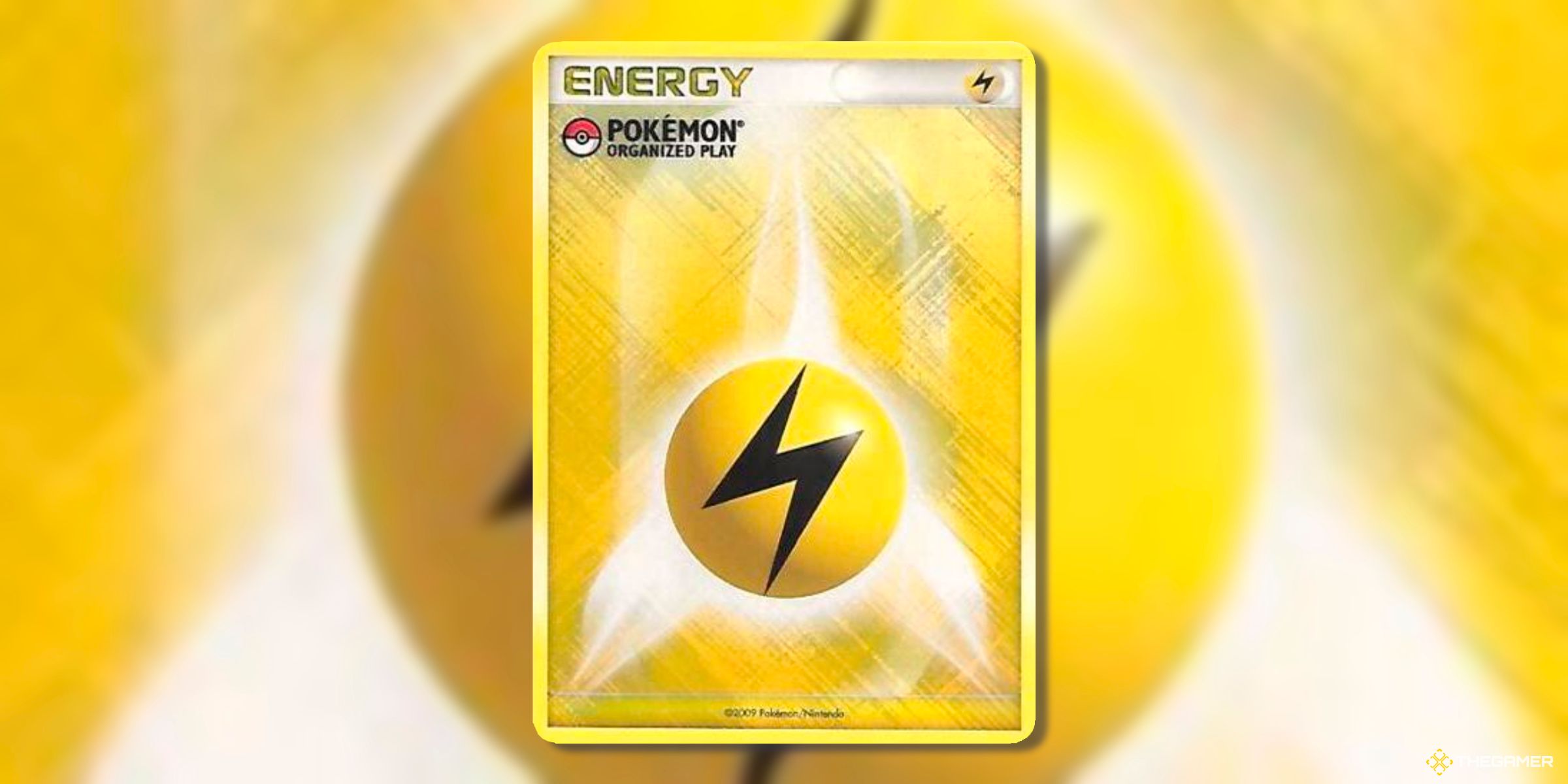 Lightning Energy (POP 2009 Promo) Card From The Diamond & Pearl Era Of The Pokemon TCG.