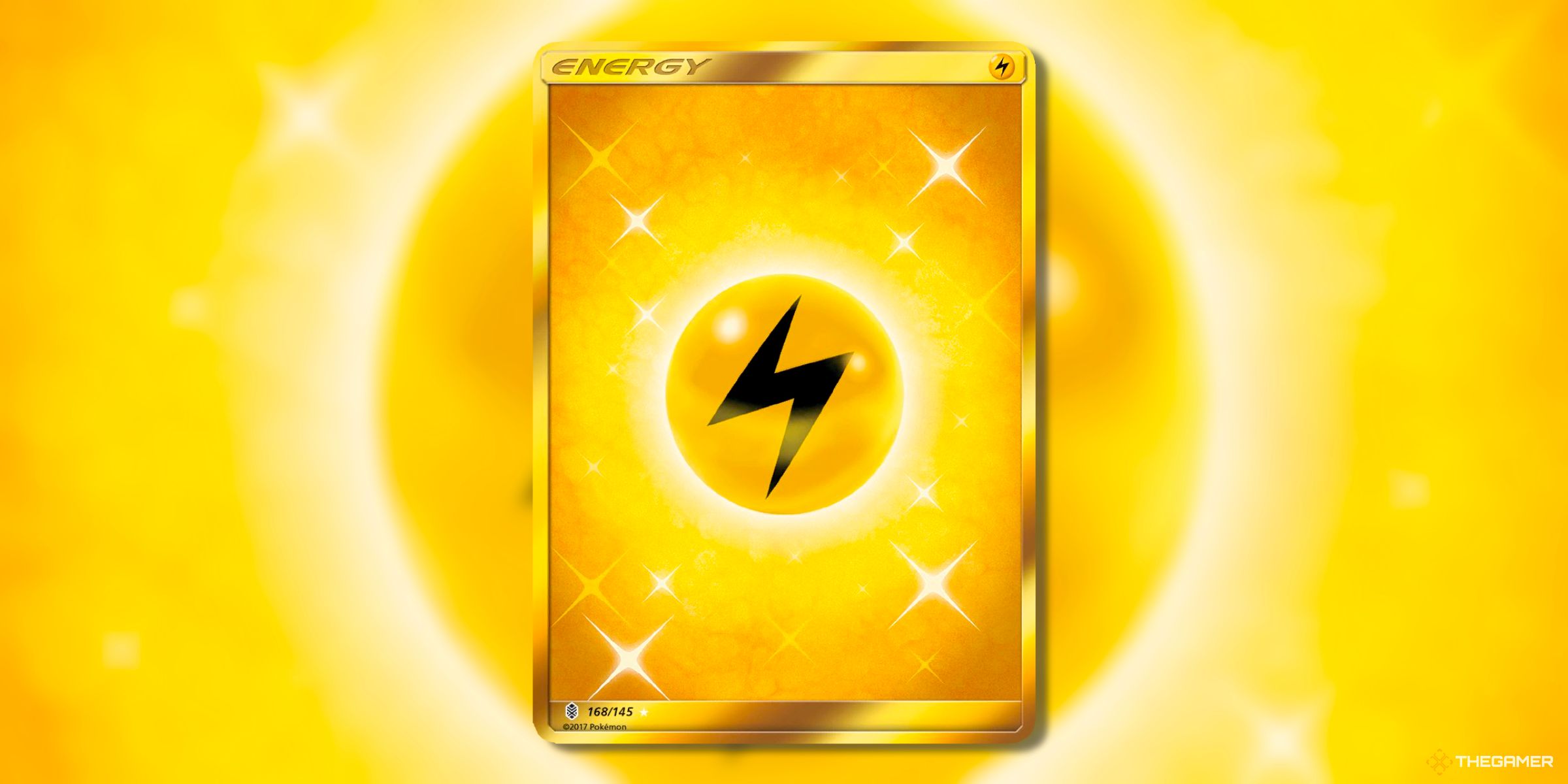 Lightning Energy (Secret Rare, 168) Card From The Expansion Guardians Rising Of The Pokemon TCG.