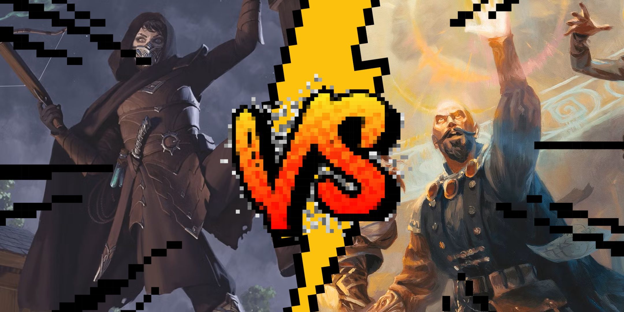 An assassin and Mordenkainen, from Dungeons & Dragons (DND).