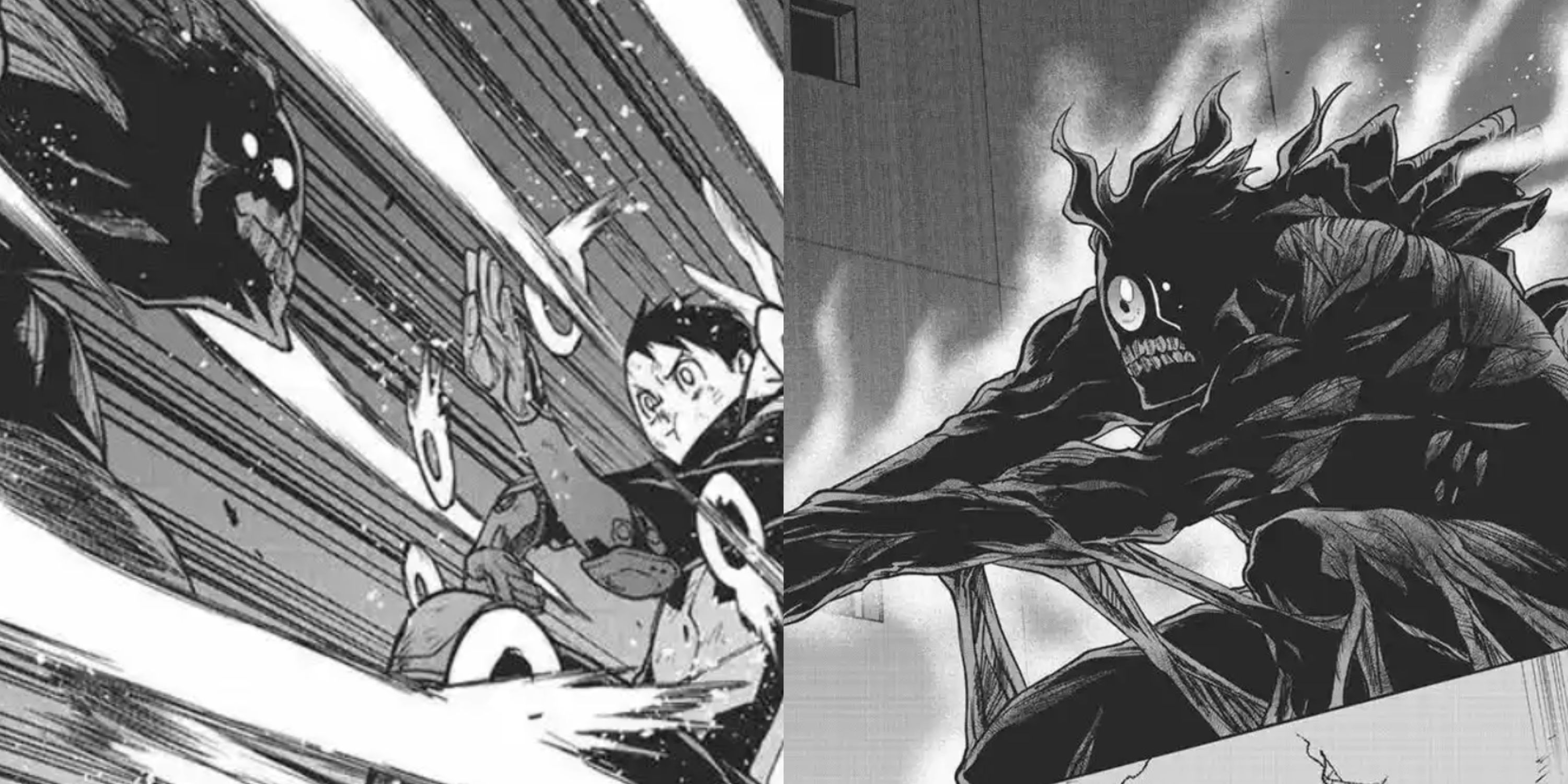 The Crawler and Number 6 face off in My Hero Academia: Vigilantes.