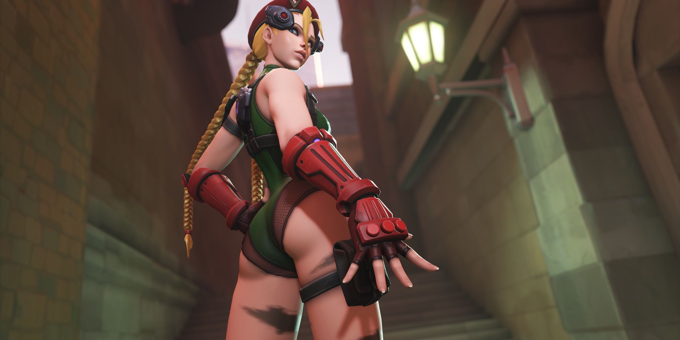 Widowmaker as Cammy in Overwatch 2.