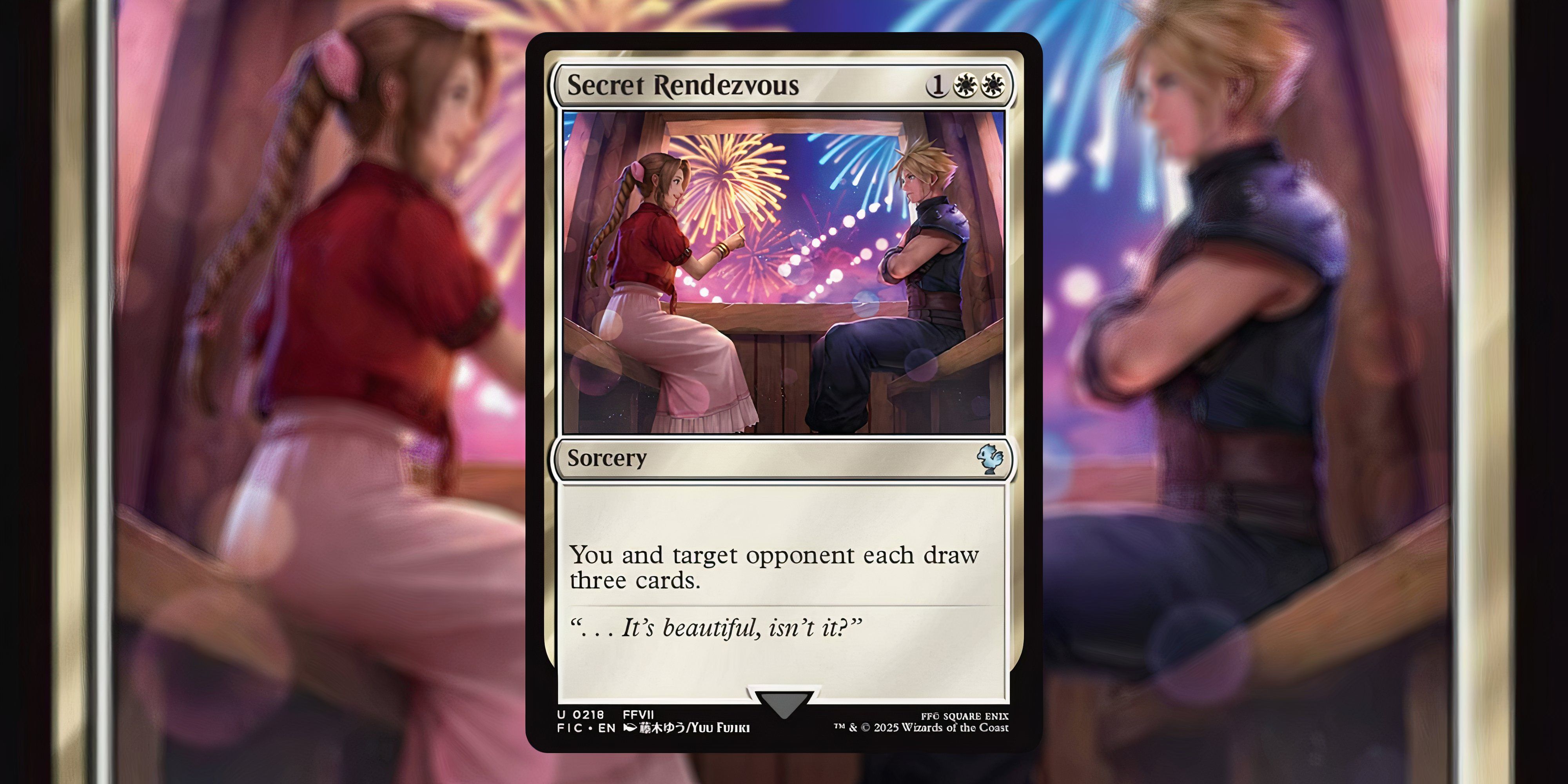 final fantasy x mtg secret rendezvous card aerith.