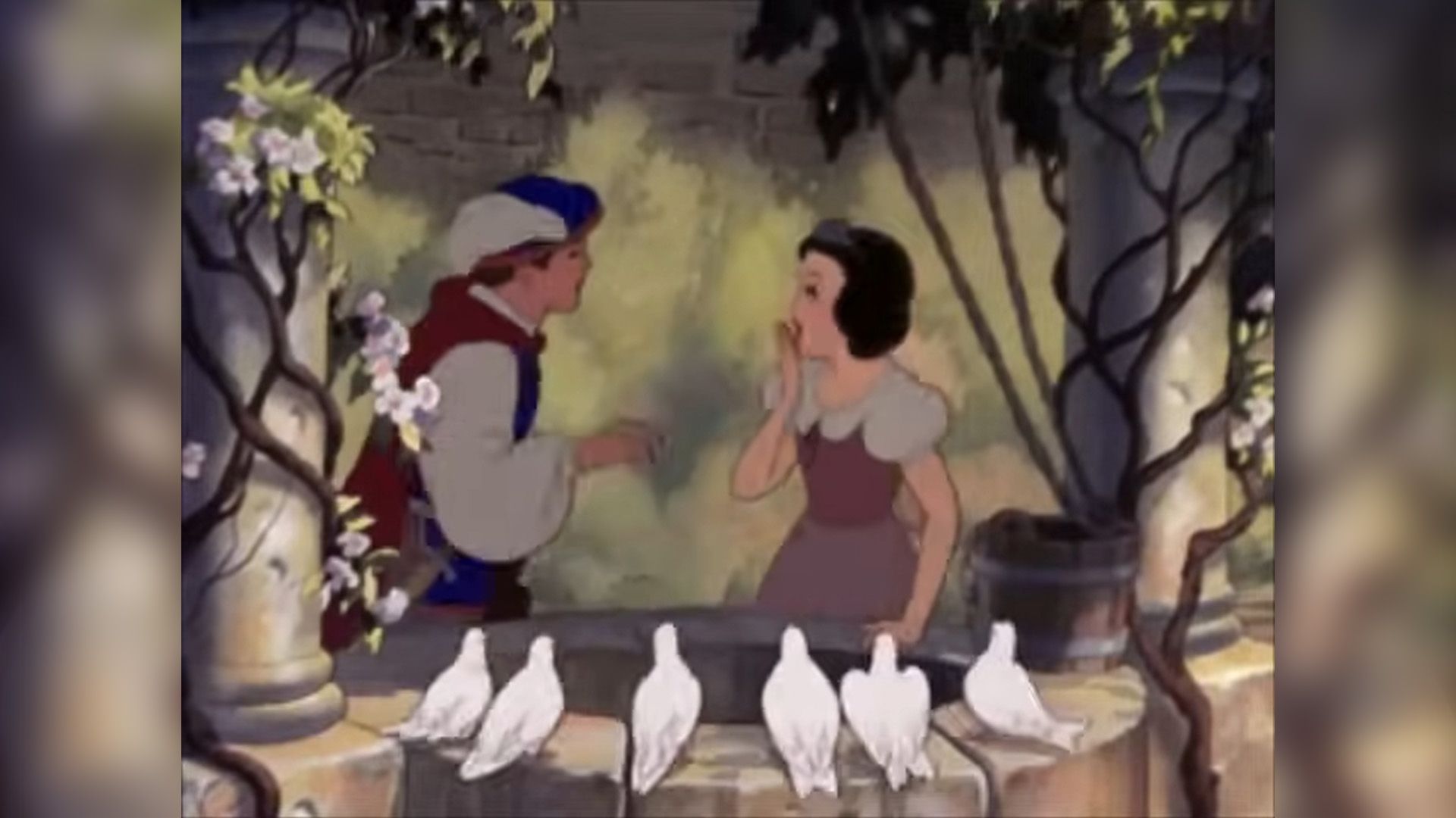 One Song duet scene from Snow White And The Seven Dwarfs.