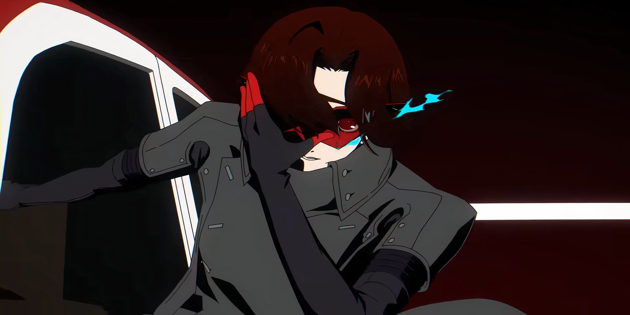 persona 5 phantom x protagonist ripping mask off.