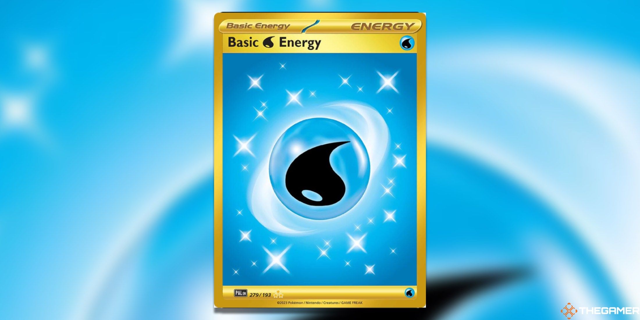 Pokemon TCG Most Valuable Basic Water Energy Paldea Evolved HR