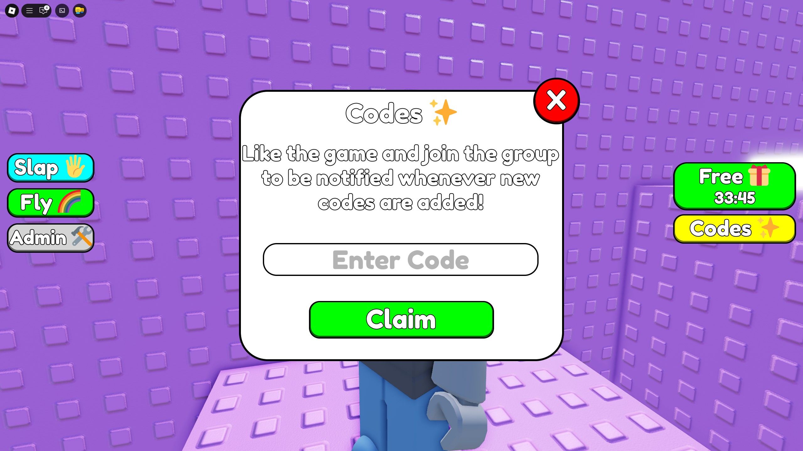 the codes box in Troll Pinning Tower on Roblox