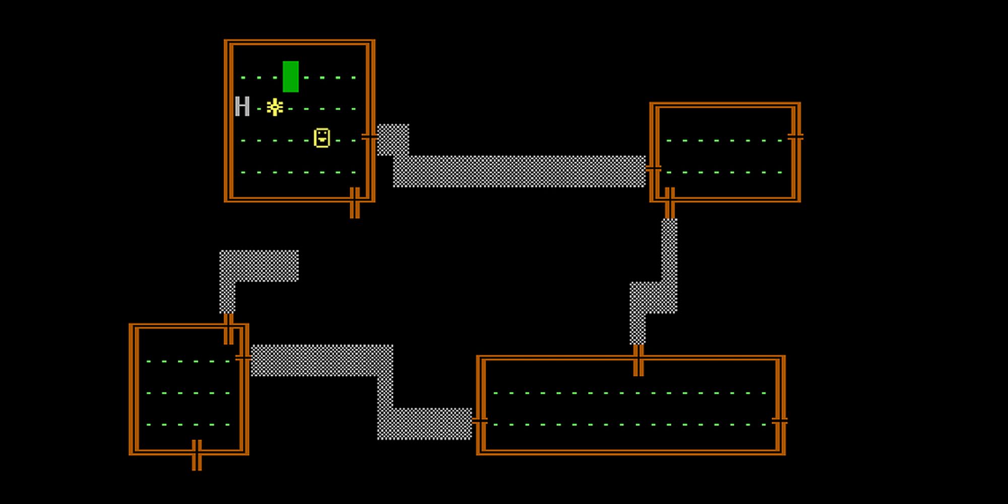 The dungeon layers of Rogue