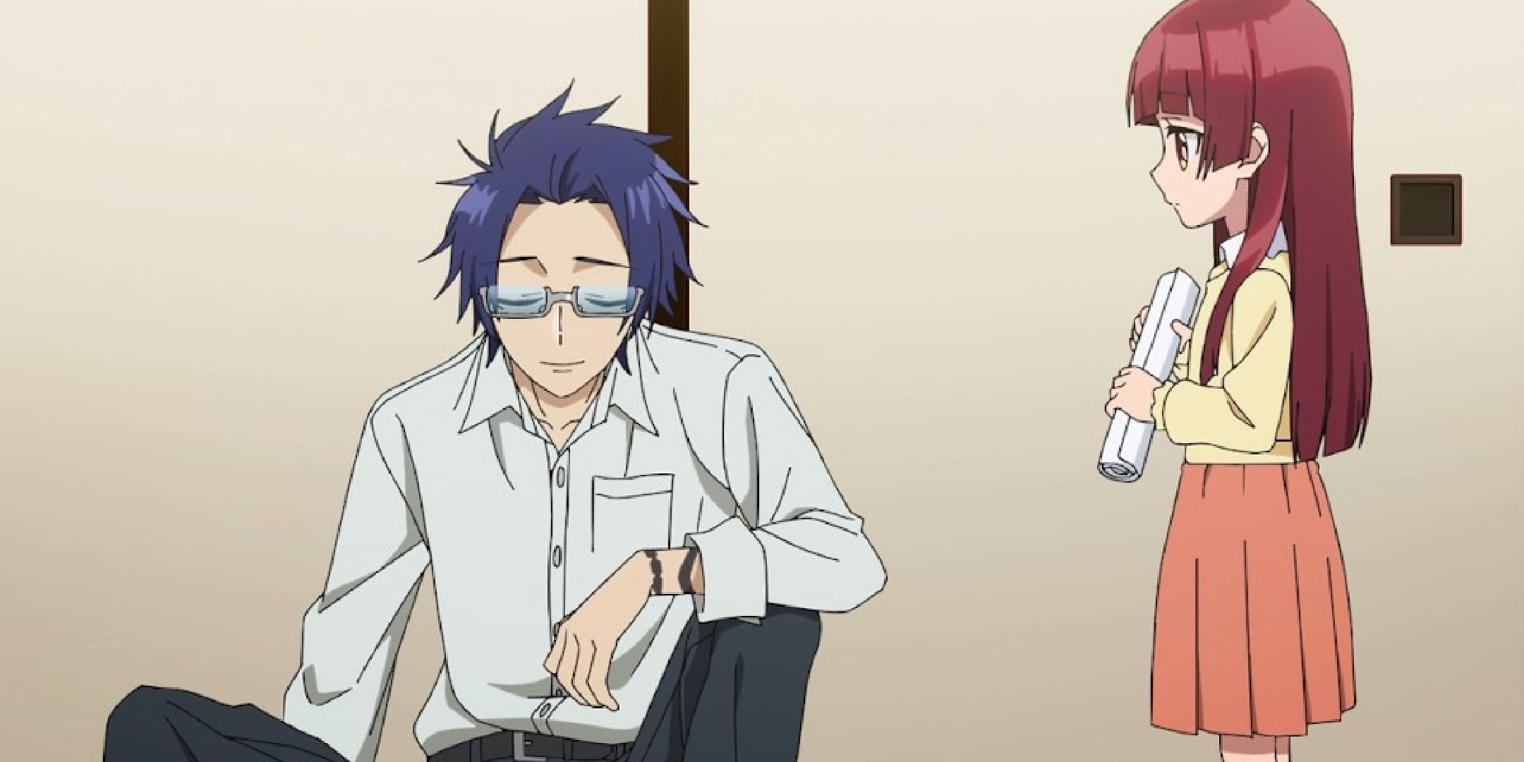 The two main characters from Yakuza's Guide To Babysitting.