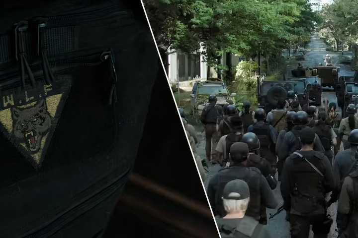The W.L.F logo on Abby's bag and the WLF at the end of episode four in the last of us season two.