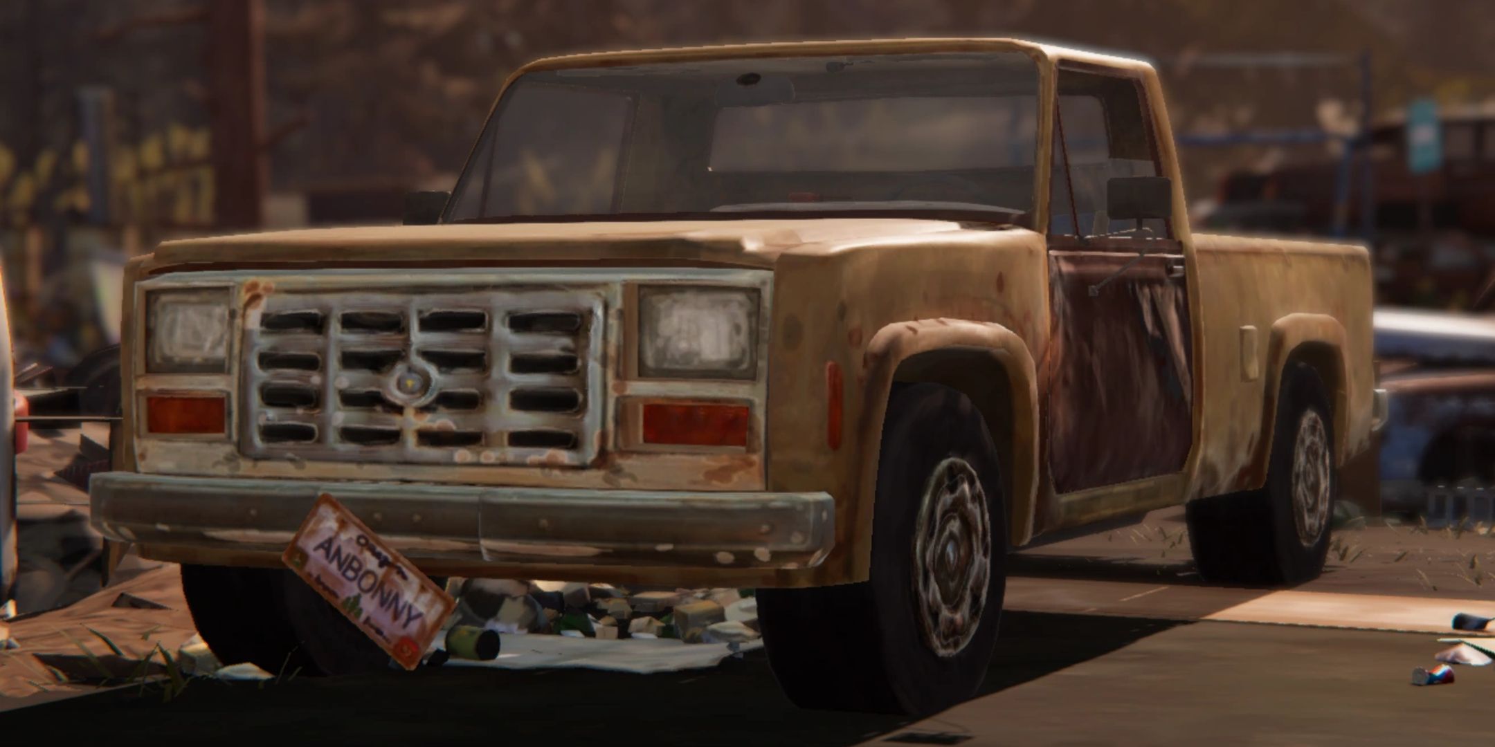 A picture of Chloe's truck from Life is Strange.