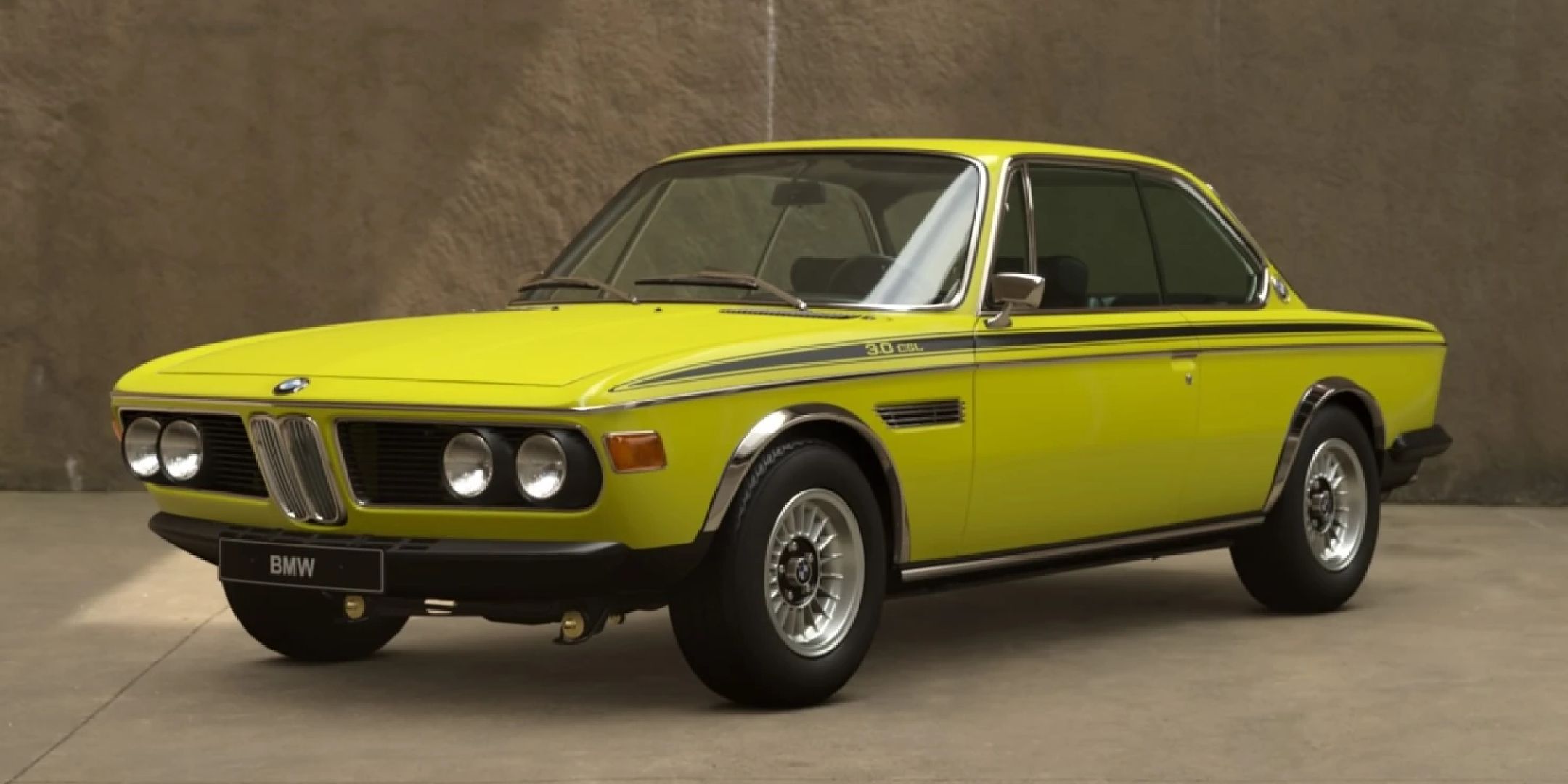 A picture of the BMW 3.0 CSL from Gran Turismo 7.