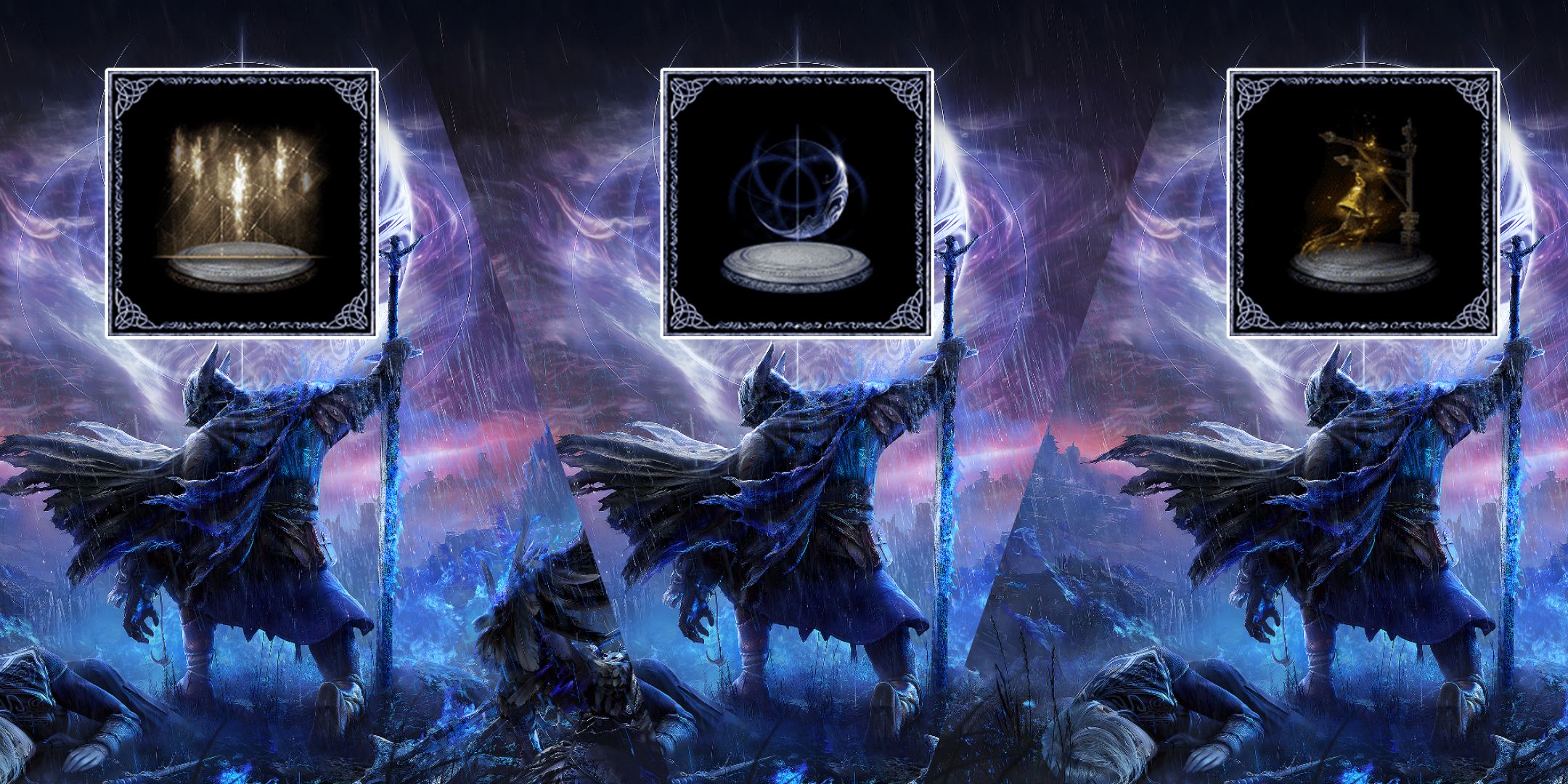 A Split Image Featuring Elden Ring Nightreign Achievements.