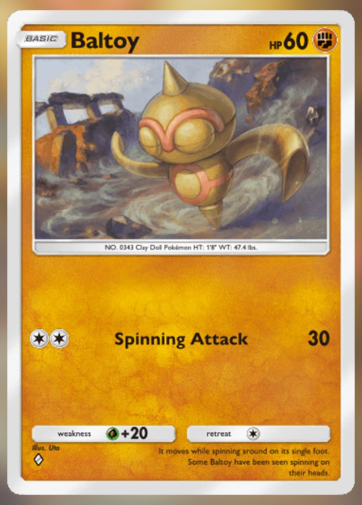 Baltoy from Extradimensional Crisis in Pokemon TCG Pocket.