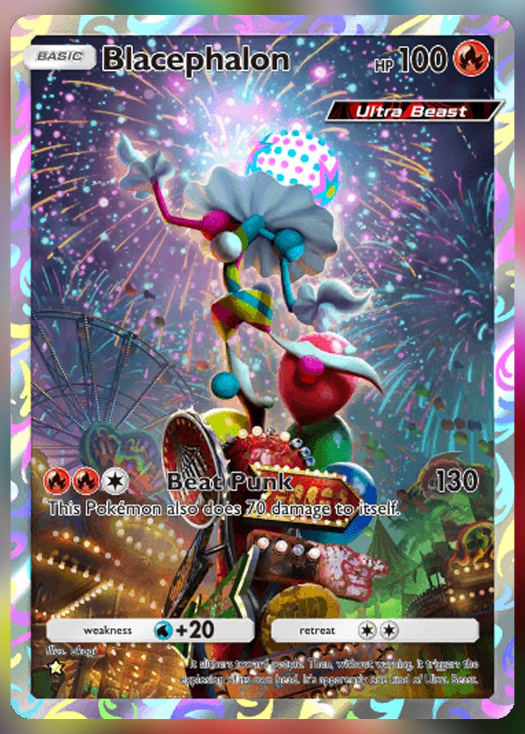 Blacephalon (Illustration Rare) from Extradimensional Crisis in Pokemon TCG Pocket.