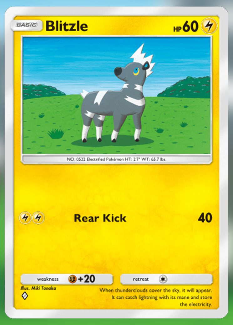 Blitzle from Extradimensional Crisis in Pokemon TCG Pocket.