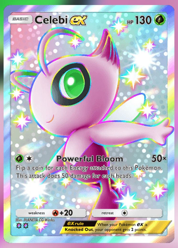 Celebi ex from Extradimensional Crisis in Pokemon TCG Pocket.