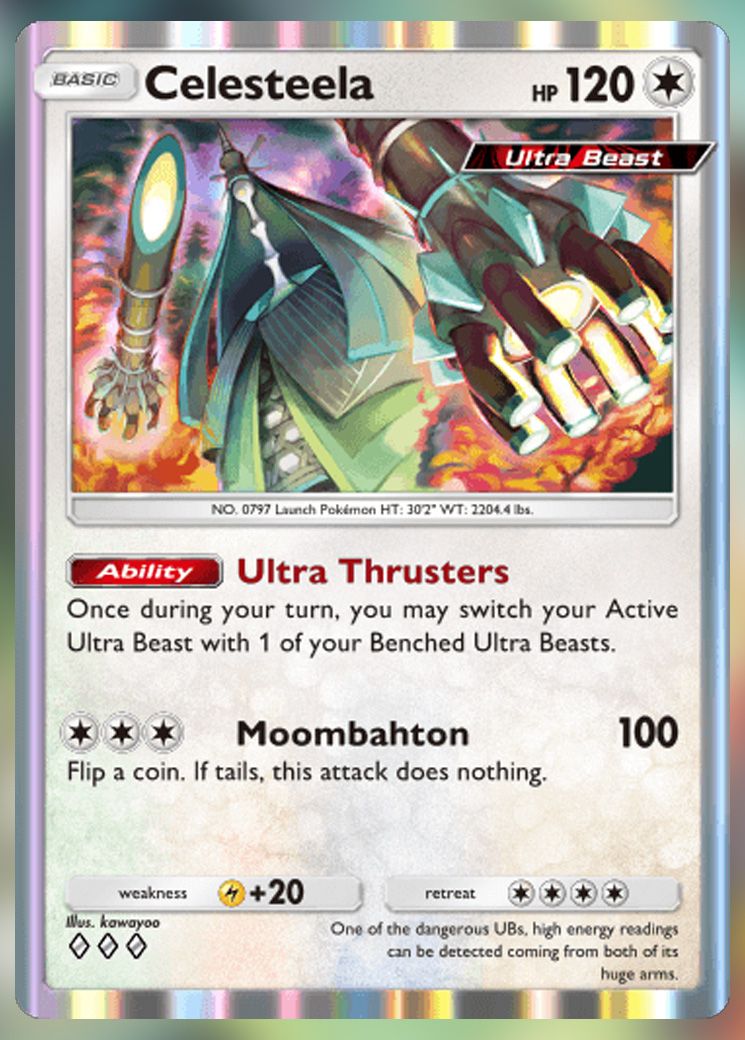 Celesteela from Extradimensional Crisis in Pokemon TCG Pocket.