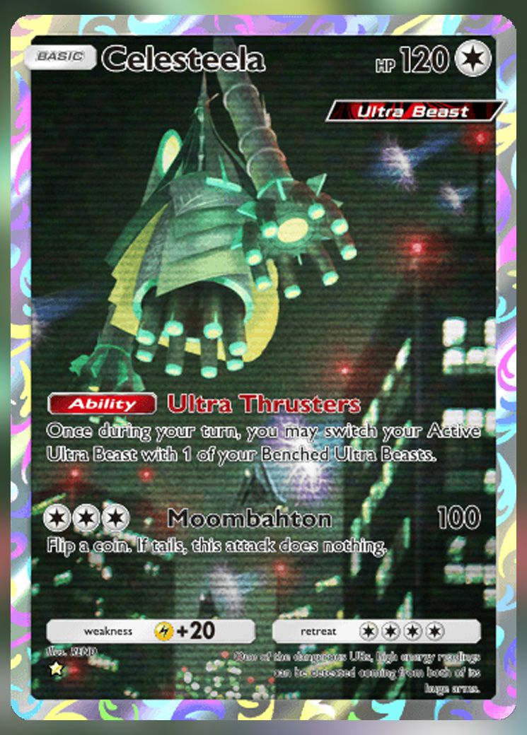 Celesteela (Illustration Rare) from Extradimensional Crisis in Pokemon TCG Pocket.