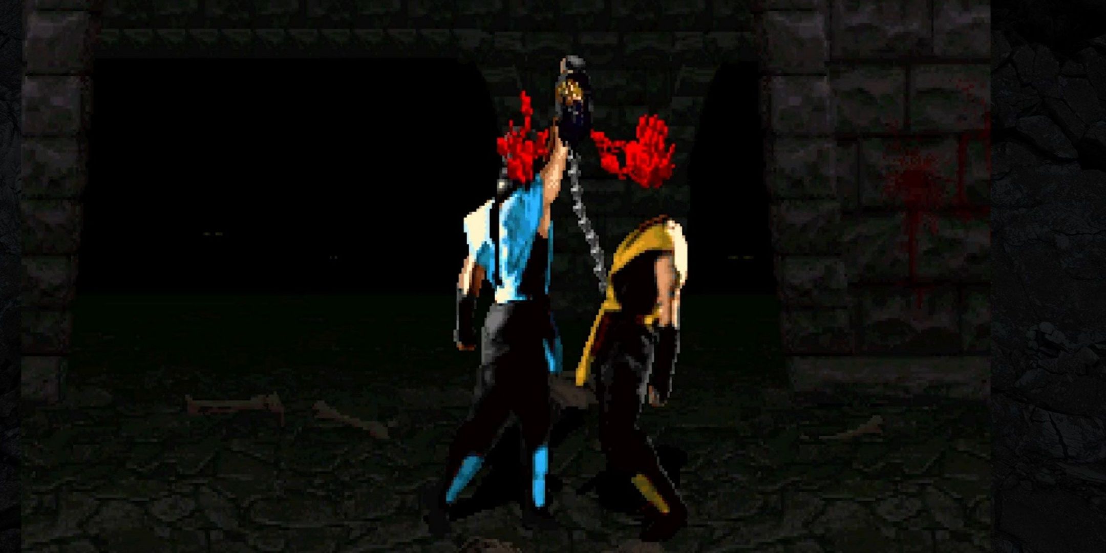 Classic Sub-Zero decapitating Scorpion.