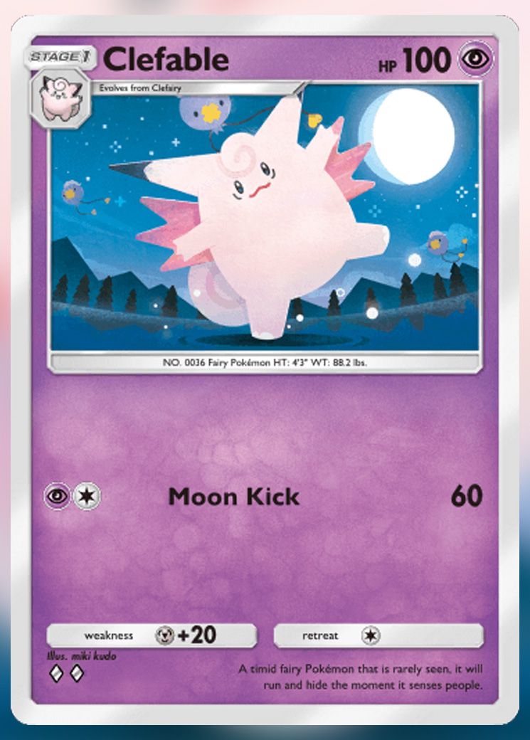 Clefable from Extradimensional Crisis in Pokemon TCG Pocket.