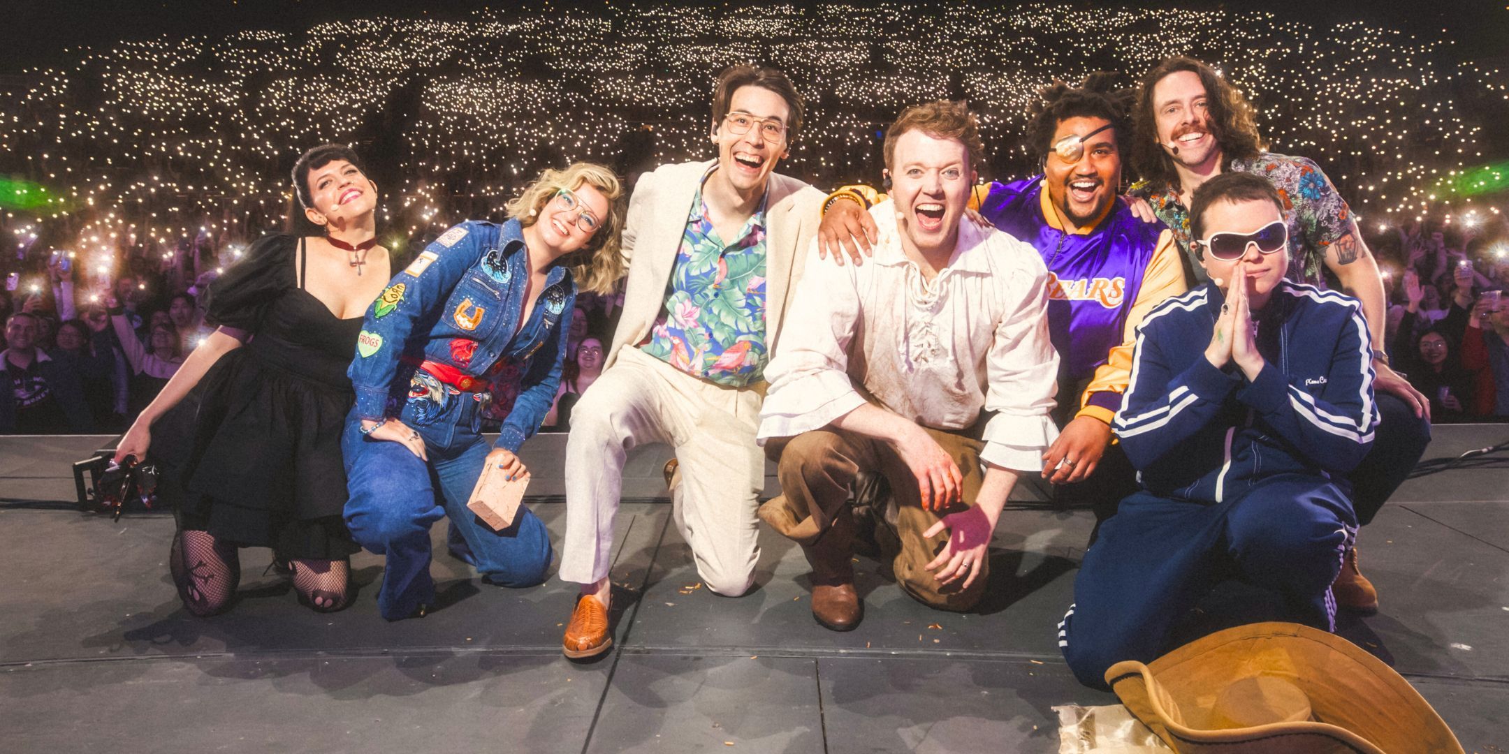 The cast of Dimension 20 at the Hollywood Bowl.