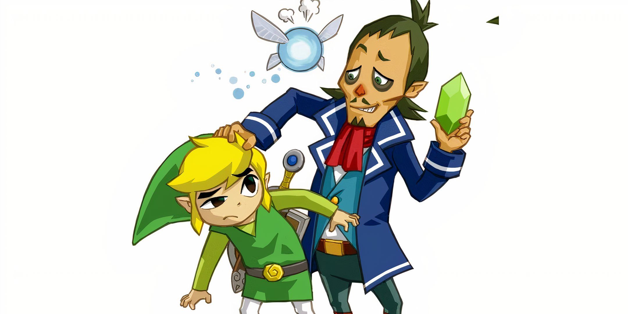 Ciela, Linebeck, and Link in Phantom Hourglass.