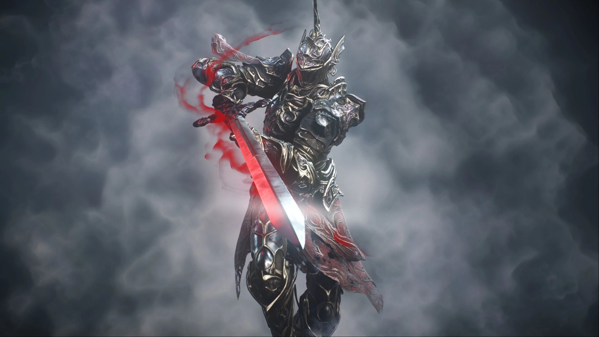 The Penetrator approaching the Slayer of Demons with his sword drawn in Demon's Souls.