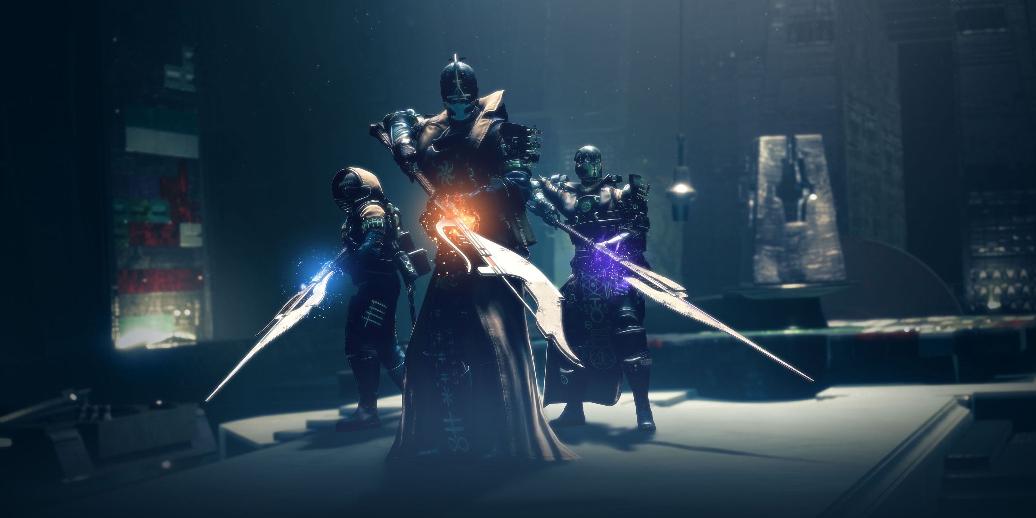 Destiny 2 Guardians Holding Exotic Glaives