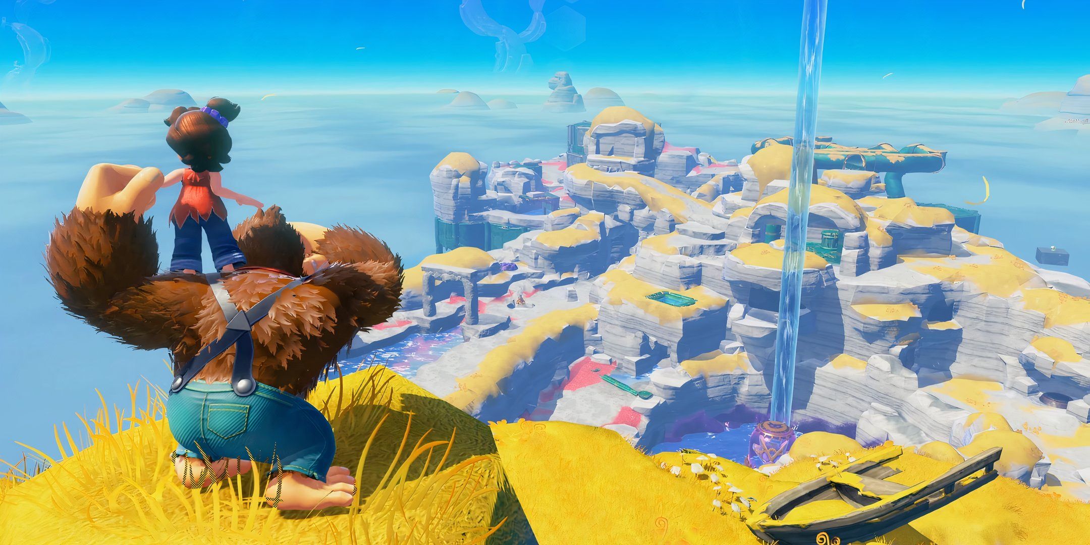 Donkey Kong and Pauline in Donkey Kong Bananza.