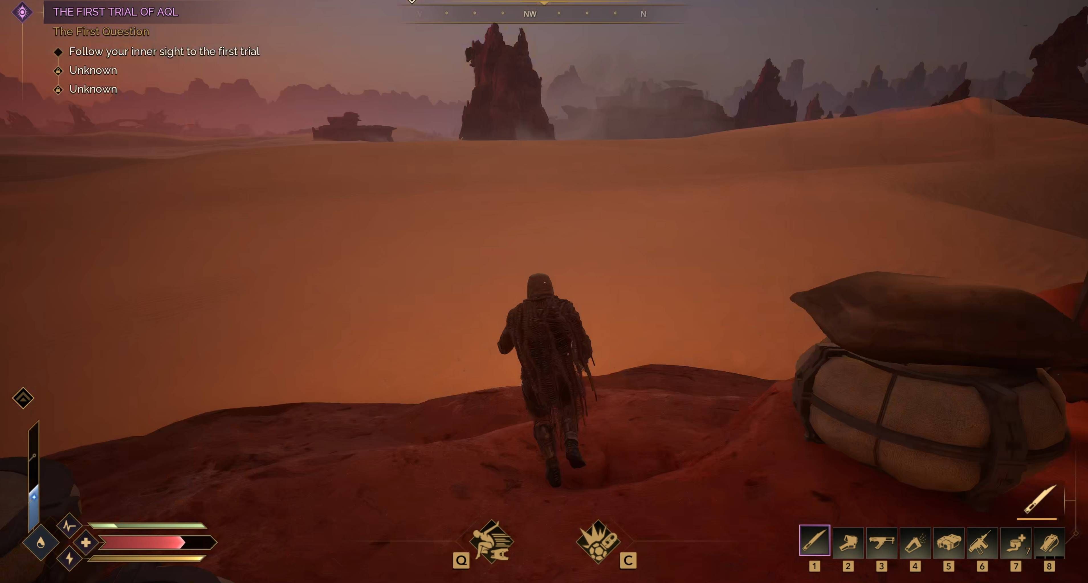 Dune Awakening an expanse of sand dunes