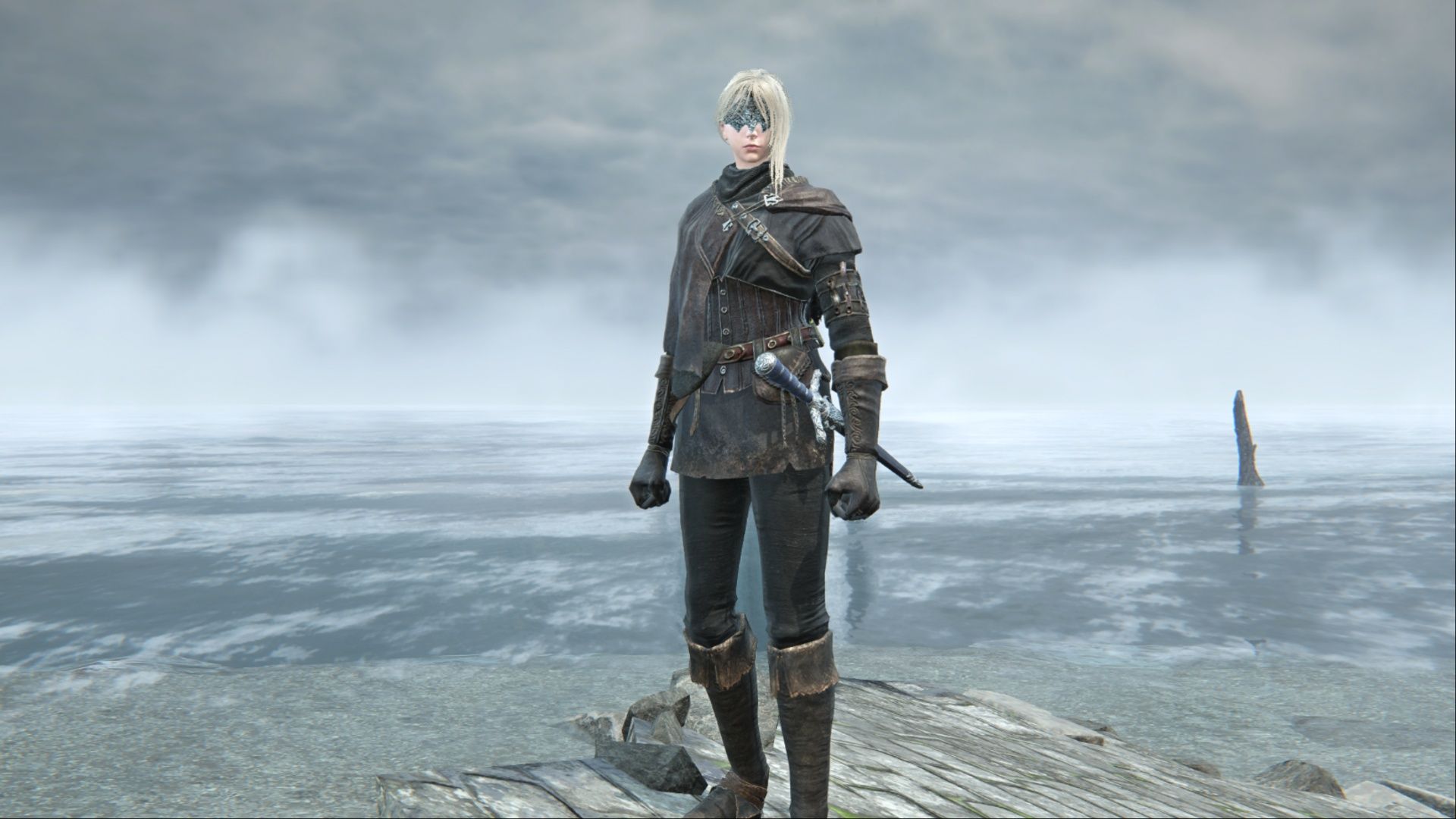 A look at the Black Leather skin for Duchess in Elden Ring Nightreign.