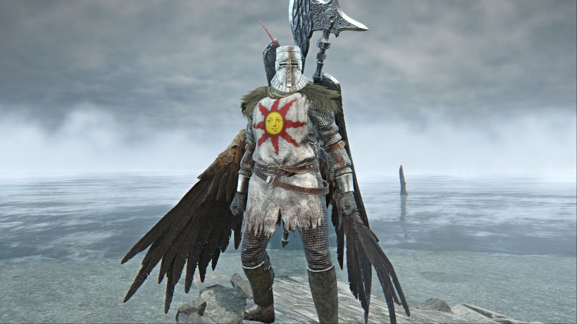 A look at the Sunlight Knight skin for Guardian in Elden Ring Nightreign.