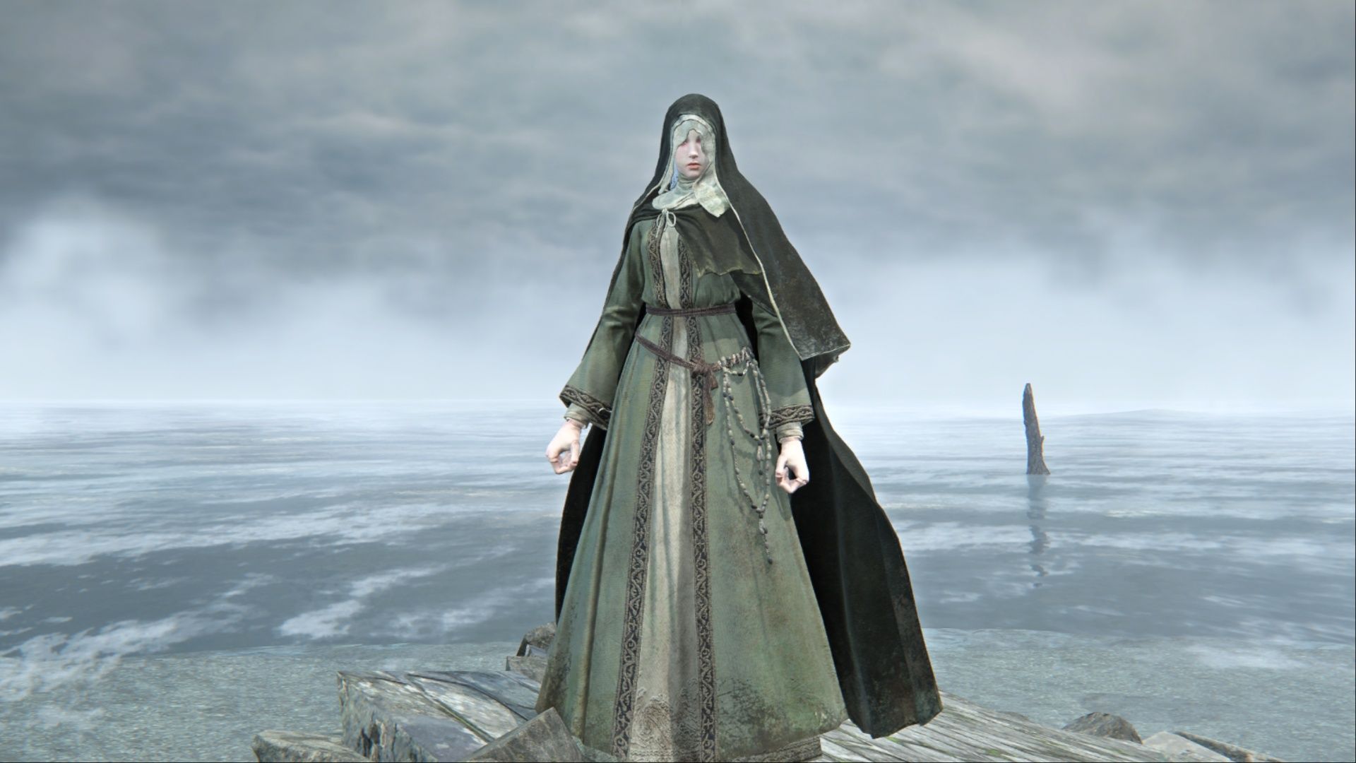 A look at the Sister in the Painting skin for Revenant in Elden Ring Nightreign.