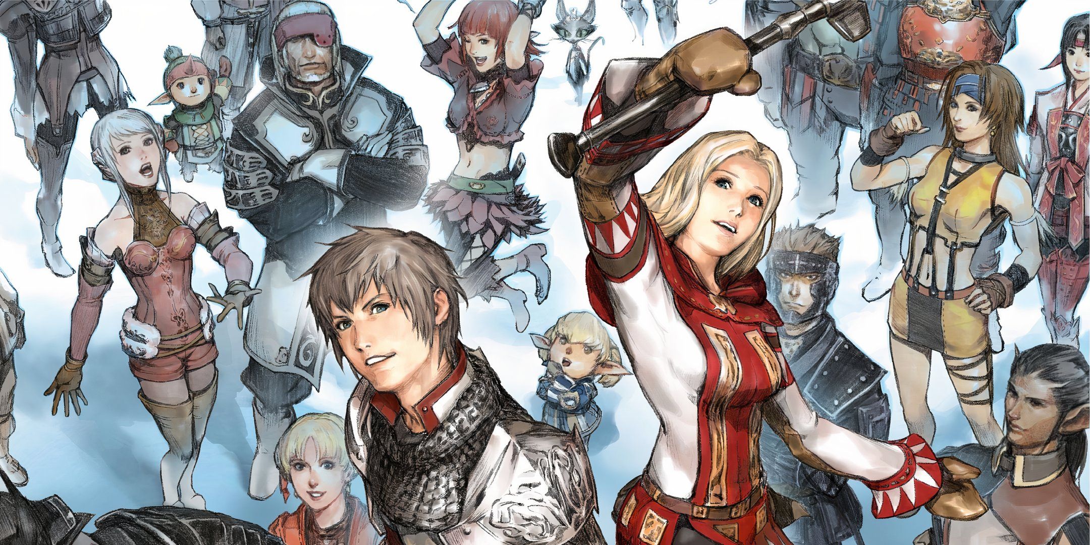 Final Fantasy 11 artwork by Yusuke Naora for The Goddess's Gala in 2015