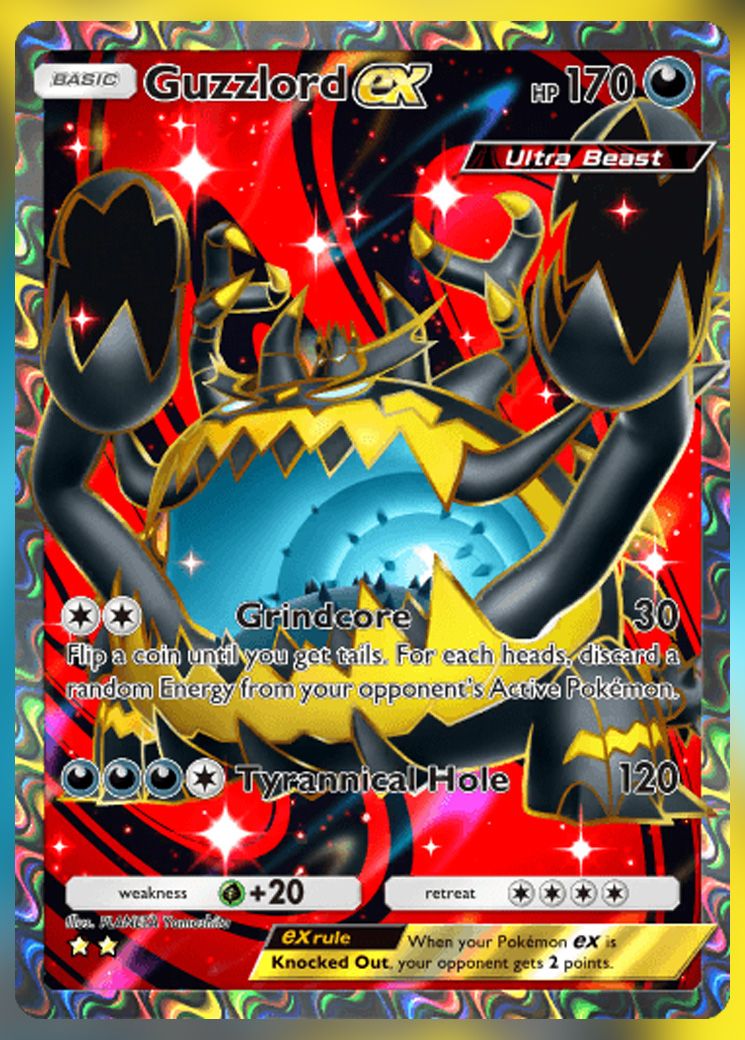 Guzzlord ex (Special Art Rare) from Extradimensional Crisis in Pokemon TCG Pocket.