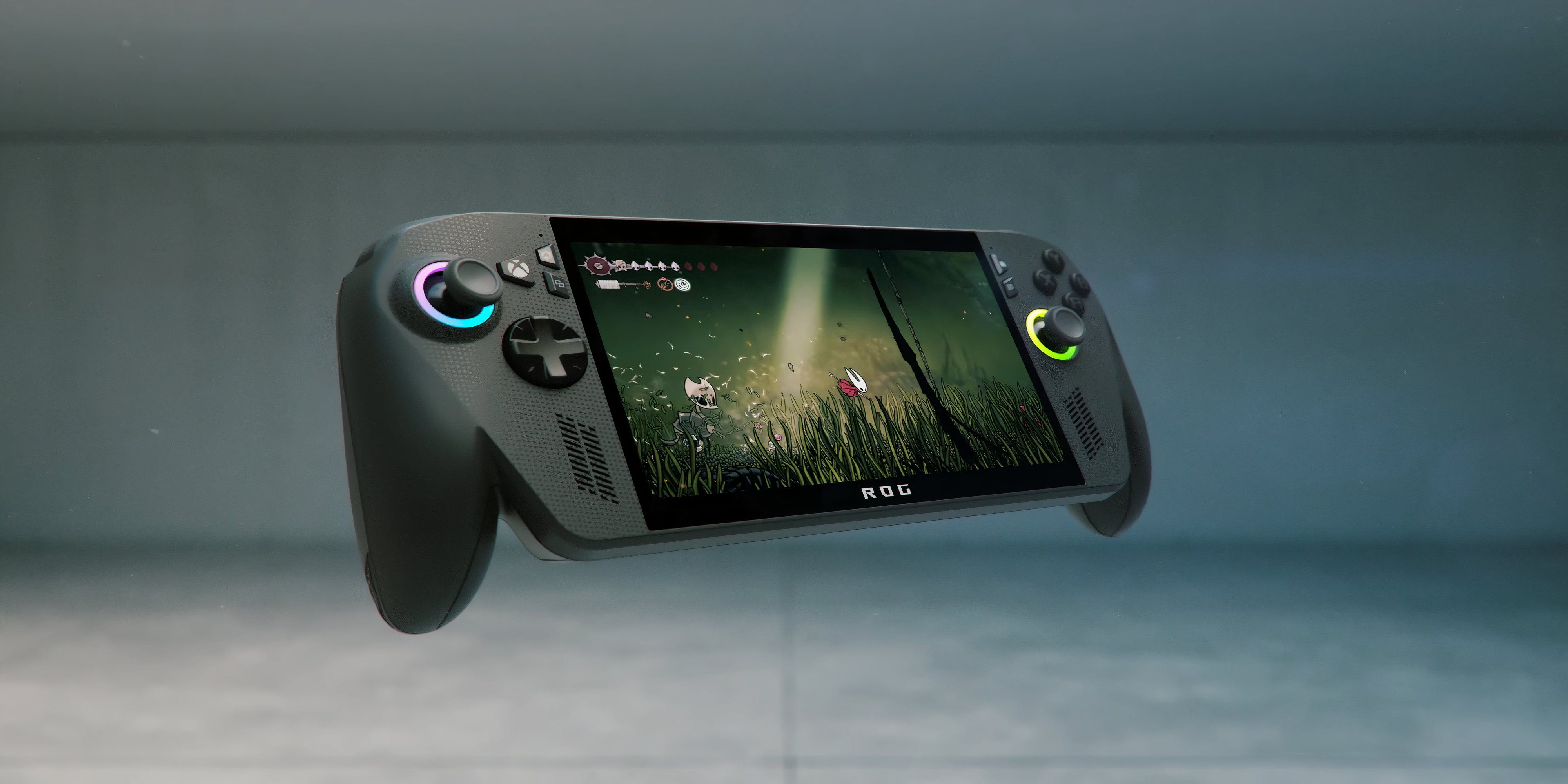 hollow knight silksong appearing on the xbox ally x.