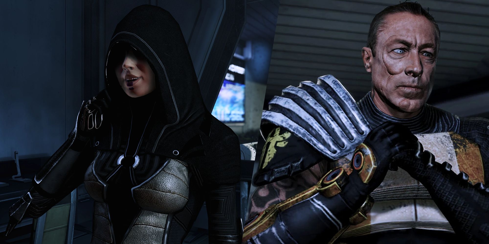 Kasumi and Zaeed in Mass Effect.