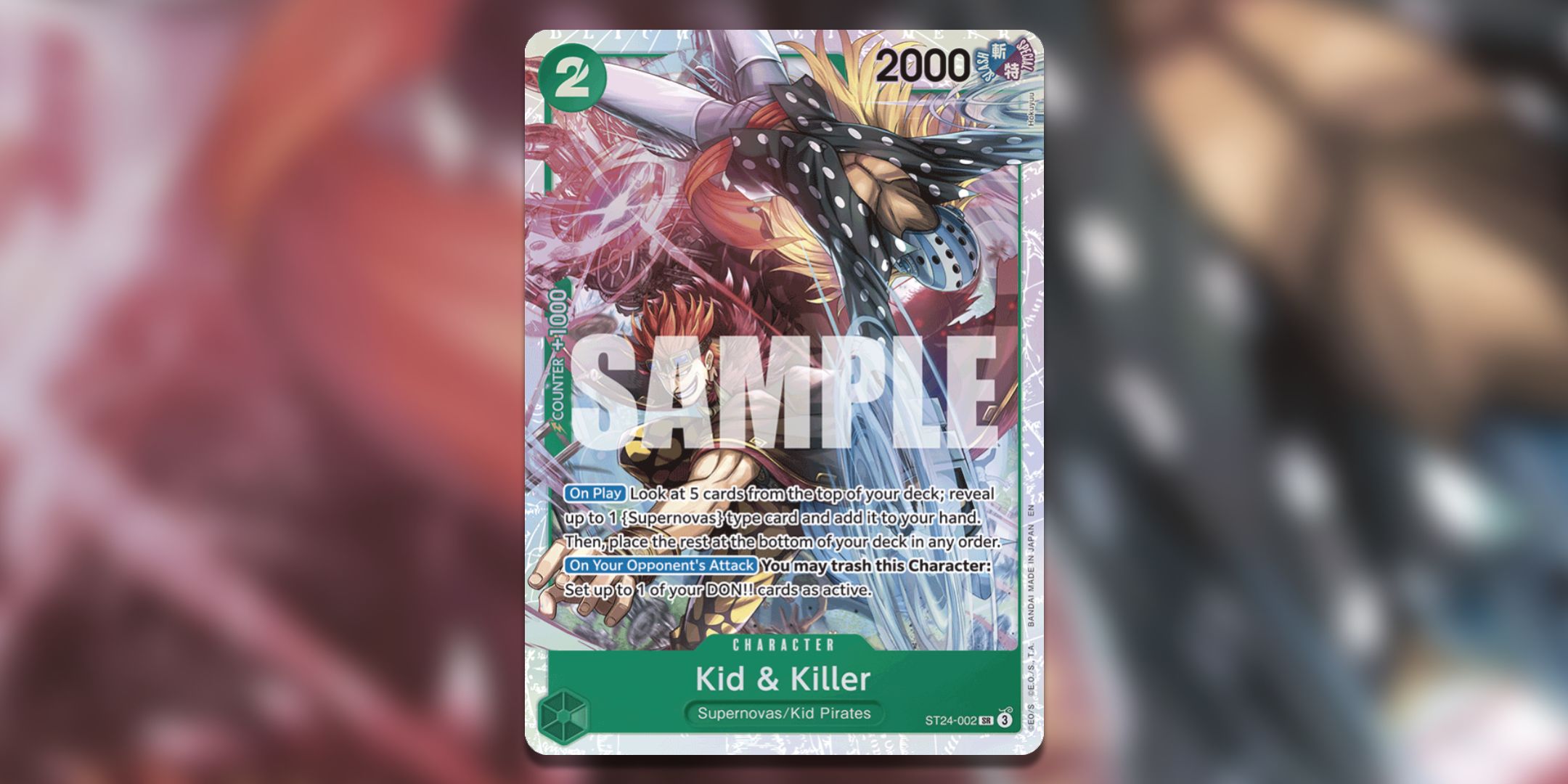 Kid And Killer from ST24 from One Piece Card Game.