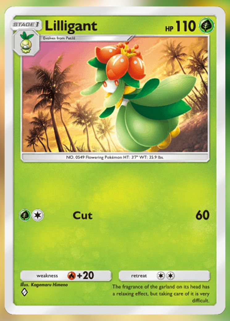 Lilligant from Extradimensional Crisis in Pokemon TCG Pocket.
