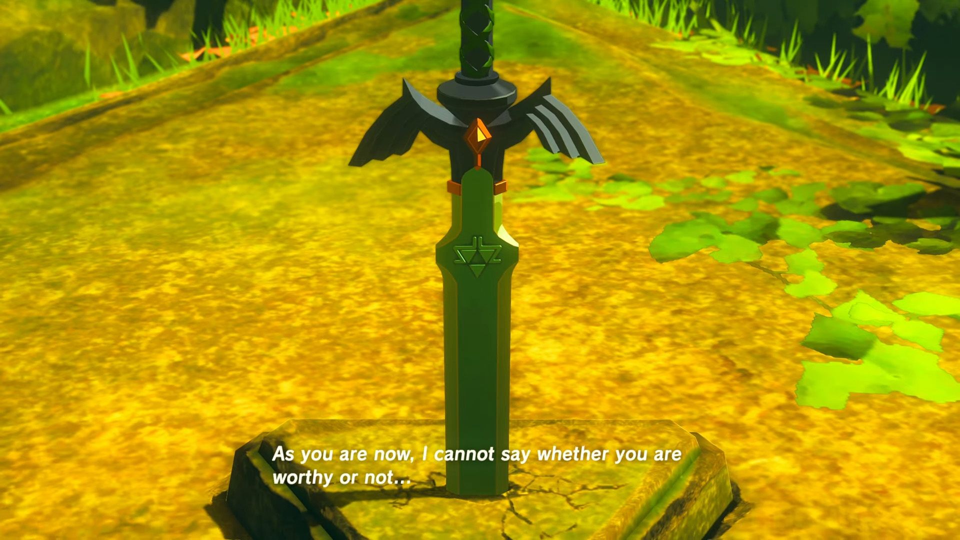 Link finds the Masters Sword in Breath of the Wild.